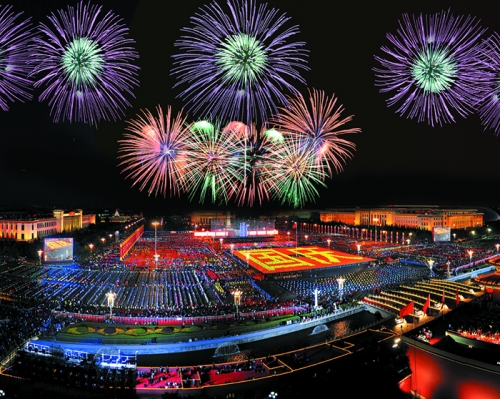 2009国庆60周年焰火燃放